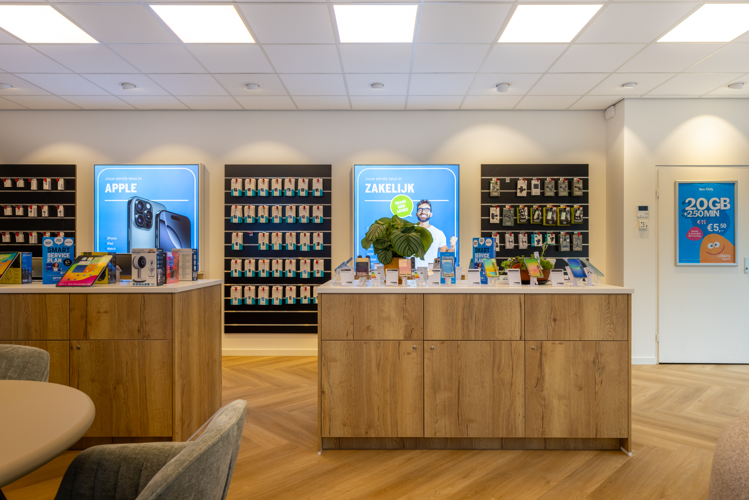 Vooraanzicht van het maatwerkmeubel