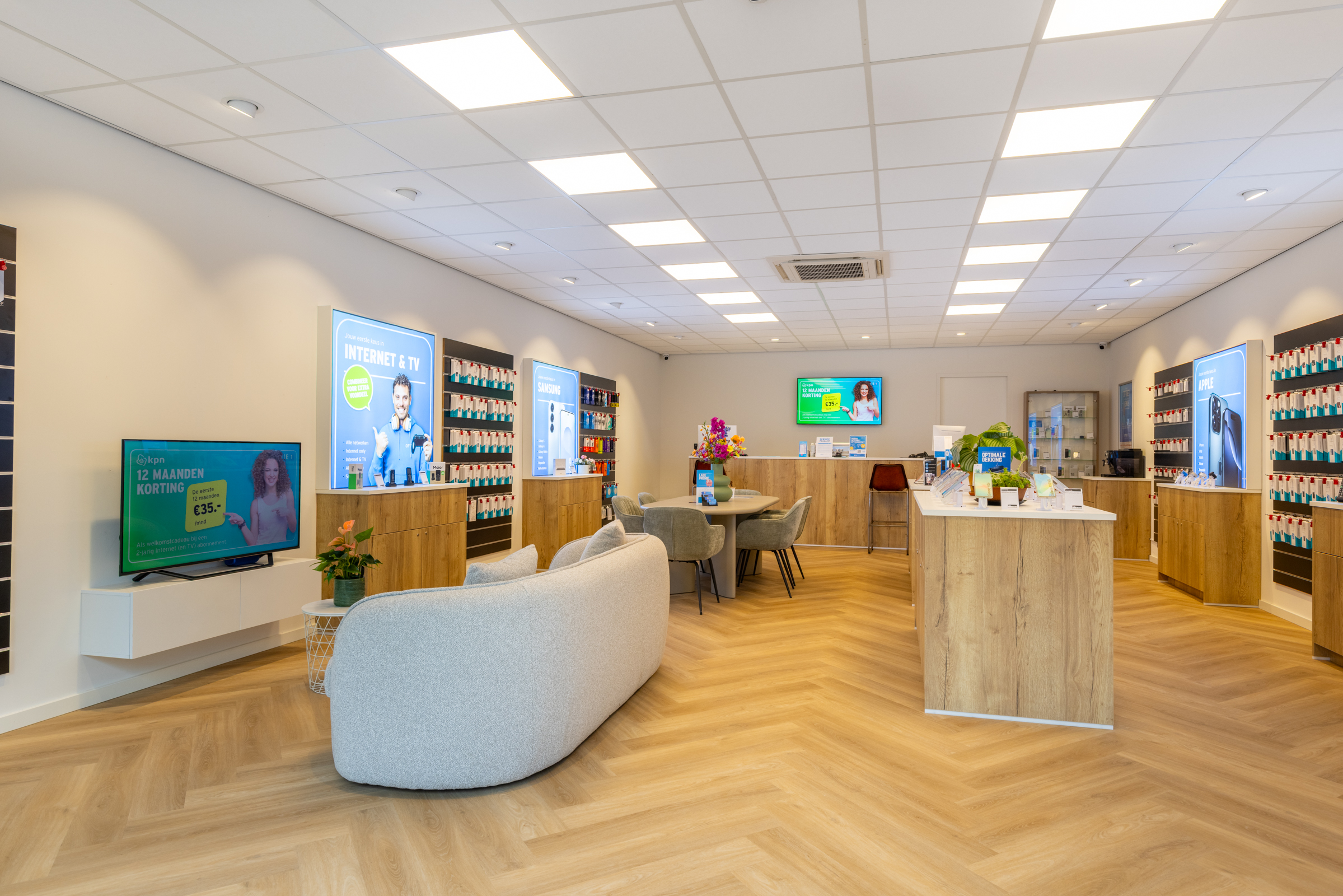 Algemeen overzicht van de telecomwinkel